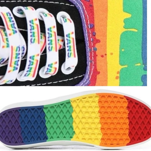 {VANS} Rainbow Drip Era Shoes | Unisex W-8/M-6.5 - Picture 3 of 15
